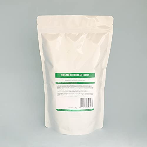 Chelato di Ferro 6% Fe-EDDHA orto orto 4,8%. Nutriente per piante. Ferro chelato. Evitare la clorosi (250g)