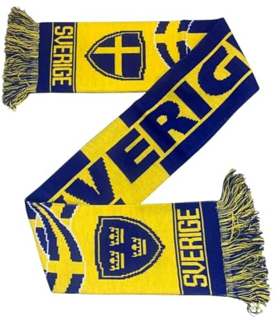 Schweden Fan Schal Sverige | Jaquard