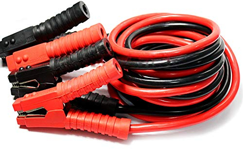 NAIZY 6m Starthilfekabel Auto 12V/24V Starterkabel Set 1200A mit Überspannungsschutz Überbrückungskabel KFZ LKW PKW Fremdstartkabel Schwarz&Rot