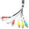 TAOTT 14 pines universal RCA salida arnés de cable subwoofer adaptador de cable conector de cableado Android Radio coche DVD Accesorios