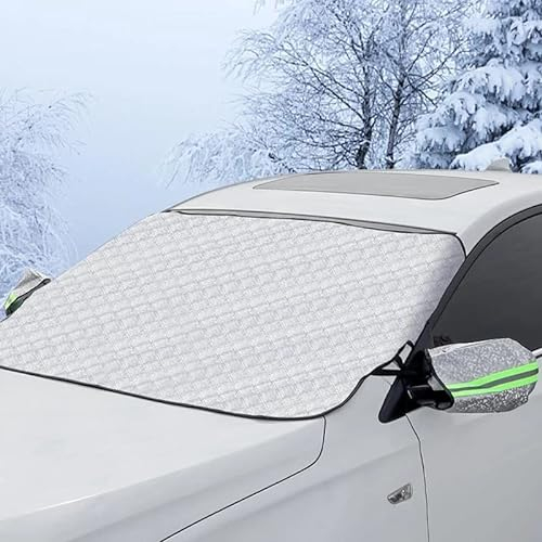 NAVIXE Scheibenabdeckung Auto,Für Opel Corsa-C Corsa-D Corsa-E Corsa-F Grandland Grandland-X,Faltbare Abnehmbare Gegen Schnee Frost und Sonne,Thick Style(157 * 127cm)