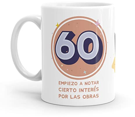 Puterful - Taza 60 Cumpleaños - Tazas originales para café - Resistente al microondas y lavavajillas