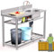 OCAZI Spülbecken Küche Spüle Edelstahl Waschbecken Küche, 304 Küchenspüle Edelstahl Spülbecken Organizer Spülbecken Edelstahl Werkbank 90x50x80cm/35.4x19.7x31.5in Right