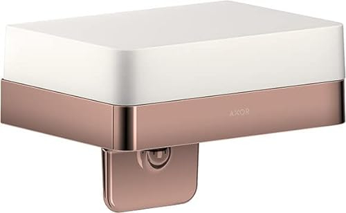 hansgrohe AXOR Universal Accessories Flüssigseifenspender mit Ablage, 42819300, Farbe: Polished Red Gold