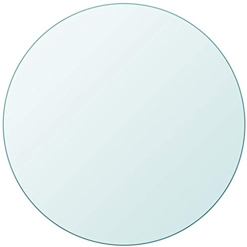 SKM Tablero de mesa redondo de cristal templado 300 mm (1,6) kg