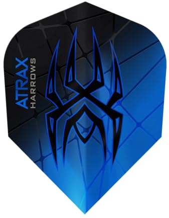 Harrows Dart Atrax Prime Dart Flight speziell laminiert Dartflight (Blau)