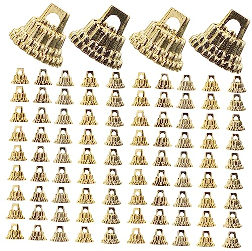 Alipis 1 Satz Ornament-aufhängerkappen Endkappen Für Weihnachtskugeln Goldene Weihnachtsdekorationen Ornamente Gesetzt Weihnachtsschmuck-Accessoires Anhänger Plastik Dekorativer Baum