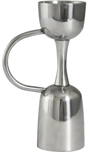 Cocktail Jigger Double Side Stainless Steel Jigger with Handle 25ml 50ml Measuring Cup Tools with Scale Line Bar Accessories