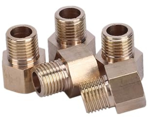 M8 M10 M12 M14 M16 M18 M20 Metrisches Innen-zu-Außengewinde Messing Rohr Fitting Adapter Koppler Stecker for Kraftstoff Gas Wasser (Color : (1 PCS), Size : F M16x1.5-M M20x1.5)