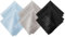 Adapt – Ultra Soft Microfiber Glasses Cleaning Cloth, perfect for Laptops, Lens, and Electronic Screens, Lint-Free Microfibre Cloth, Washable and Reusable, Pack of 6 (2 Grey, 2 Black. 2 Blue)