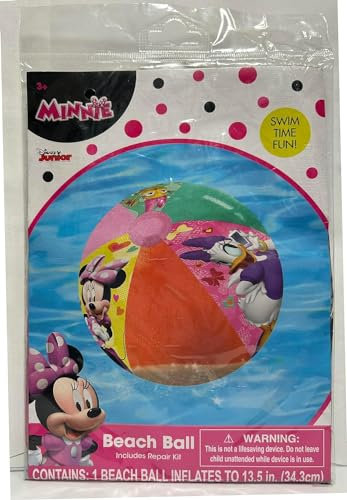 Disney Minnie Mouse Beach Ball, 17.5 inch, Multicolor