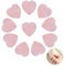 DALAETUS 10 Pezzi Quarzo Rosa Pietra Naturale Set, 2 cm Cristalli Curativi Rosa, Pietre Preziose a Forma di Cuore Amore, Decorazione di Energia Spirituale per Donne Reiki Divinazione Meditazione