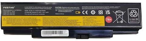 FESTAS 76+ 45n1759 Laptop Ersatz Akku FÜR Lenovo ThinkPad Edge E550 E550c E555 E560 E565 Series 45N1758 45N1759 45N1762 45N1763 10.8V 5200mah/56Wh