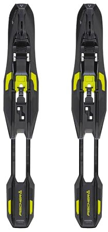 Fischer Control Step-in IFP Wintersport werkzeugfrei klassischer Stil verstellbare Größen 35-52 Nordic Langlauf Ski-Bindungen, schwarz/gelb