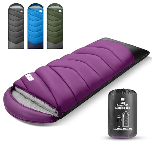 Schlafsack für Erwachsene,Schlafsack Winter, Schlafsäcke,Leichter (1,8 kg), Tragbarer & Wasserdichter Schlafsack mit Kompressionsbeutel für Camping, Wandern, Reisen, Outdoor & Indoor