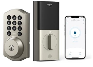eufy Security Smart Lock C30, Keyless Entry, Built-in WiFi Deadbolt for Front Door, No Bridge Required, Easy Installation, App Remote Control, Auto Lock, Traditional