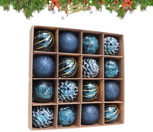 Adornos de chimenea de Navidad, bolas de árbol de vacaciones, adornos de Navidad coloridos, bolas brillantes para árbol de Navidad, adornos colgantes decorativos de pared de Navidad