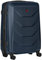 WENGER Prymo Medium Hartschalenkoffer mit 4 Rollen, Trolley, Mittelgroß, 59 (67) l, Sicherheitsschloss, Damen Herren, Reisen Urlaub, Blau, 653633