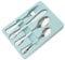 4 Piece Kids Cutlery Set | Bear Engraved Toddler Cutlery (Knife, Fork, Spoon & Teaspoon) | Children Cutlery Set for Safe & Harmless Dinning | Stainless Steel Baby Cutlery (Pack of 4)