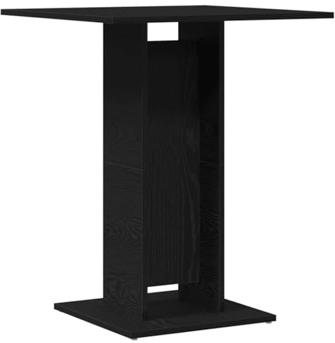 vidaXL Bistrotisch Schwarze Eiche 60x60x75 cm Holzwerkstoff