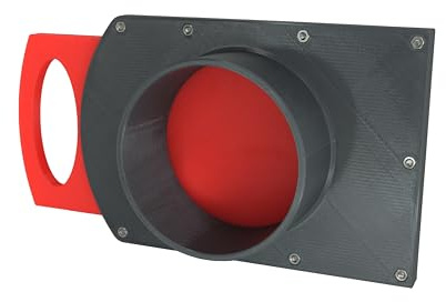 GENERIC DN 110mm Luft-Absperrschieber | Blastgate | PETG | Werkstattabsaugung | Absauganlage | Luftregulierung | Späneabsaugung | Abluft - Sperrschieber | Staubsammler | (DN110 ohne Muffe)