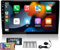 Radio Coche Universal de 9 Pulgadas 2 DIN - Carplay y Android Auto Inalambrico - Android 13 WiFi y Bluetooth - Pantalla QLED 1280x720-2GB + 32GB - GPS y Micro Incluido