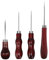 4 Pièces Alène en Cuir Poinçon à PoignéE En Bois Poinçon Cuir Outil de Couture En Forme De Gourde Poinçon Poinçon avec Manche en Bois pour la Couture du Cuir