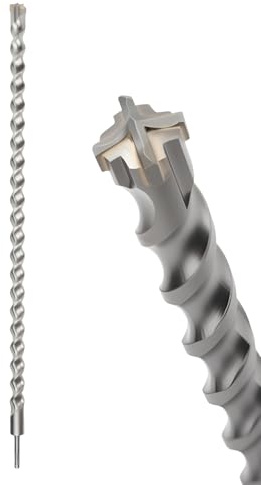 MOXPIFY 32mm SDS Masonry Drill Bit 800mm Long for Reinforced Concrete | Brick Walls, 32 mm Hammer SDS Plus Drill Bit (32mm x 800mm)