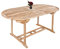 SAM Gartentisch Aruba, Ausziehtisch oval mit Schirmloch, Tisch aus Teak-Holz, ca. 180-240 x 100 cm