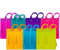 TravelMore 14er-Pack Kofferanhänger | Flexibler Gepäckanhänger für Koffer, Taschen und Gepäck | Adressanhänger | Namensschilder aus PVC | Luggage Tags | Bunte Farben