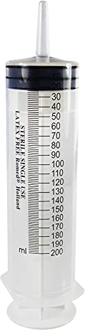 Romed Blasenspritze Wundspritze 3-teilig mit Luer-Ansatz 200 ml (1 Stück)