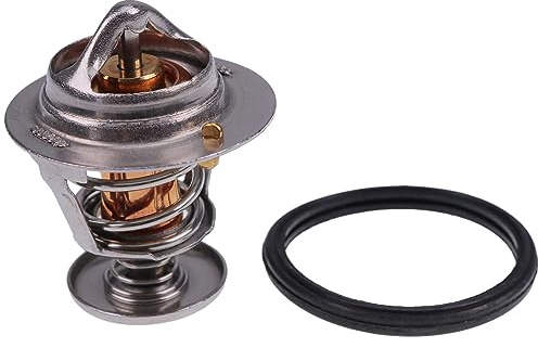 FridayParts 129155-49801 129155-49800 Termostato compatibile per motore Yanmar 3TNE88 4TNV84 4TNE84 3TNV84 4TNV84T 4TNE88 3TNE84 4TNV88 ricambio