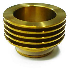 Heat Sink 510er 810 Anschluss Tank Kühlkörper aus Edelstahl Ø 22mm 24mm 25mm Verdampfer und Ø 14,8mm Drip Tip Kühler Kühlung (Drip Tip Heat Sink 810 - Messing/gold)