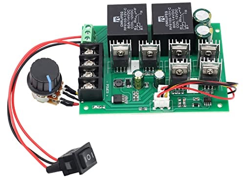 RUIZHI DC Motor Controller, Drehzahlregler 12V, DC 9-50 V 40 A DC Motor Drehzahlregelung Reversible Controller 12 V 24 V 36 V 48 V 2000 W Vorwärts-Rückwärts-Schalter