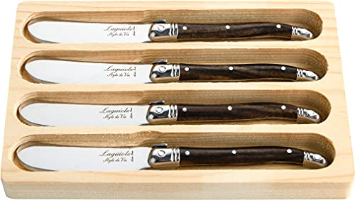 Laguiole Style de Vie Buttermesser Premium Line, 4-teilig, holzfarbe