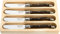 Laguiole Style de Vie Buttermesser Premium Line, 4-teilig, holzfarbe