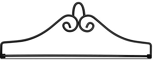 Anley Wrought Iron Garden Flag Hanger - Garden Banner Holder Detached to Use - Rust Resistant & Black Matte Coating(Ideal for Flag/Banner with Width Smaller than 13)
