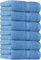 Utopia Towels - Handtücher Set aus Baumwolle - 100% Baumwolle ultraweich und sehr saugfähig, 41x71 cm - 6er Pack (Elektrisches BLau)