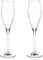 MasterPro - Juego de 2 Copas Flauta de Cristal de 18,2 cl - Perfectas para Amantes del Vino - Estilo Moderno - Apto para Lavavajillas