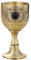 HEALLILY Calice Calice Fatto A Mano Incisione Vintage Vetro di Colpo Liquore Calice Metallo Medievale Gotico Calice di Vino Calice
