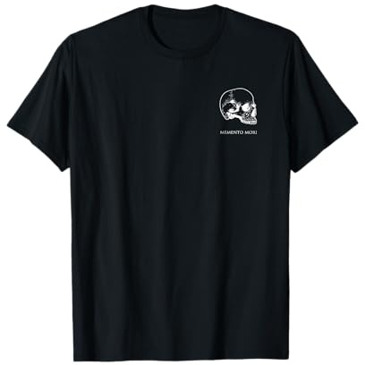 Cráneo huesos Memento Mori Vanitas cráneo humano discreto Camiseta