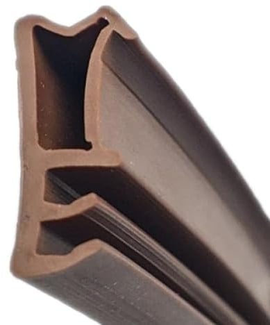 Flügelfalzdichtung für Holztüren und Holzfenster ► Dichtgummi ► Ersatzdichtung ► Gummidichtung ► Dichtprofil ► Langlebig und wartungsfrei (Schwarz)