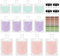 17Pcs Travel Bottles for Toiletries, Travel Containers for Toiletries, Refillable Travel Bottles 100ml Portable Pouches for Liquid with Labels for Lotion Shampoo Face Cream(5ml/30ml/50ml/100ml)