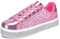 UUBARIS Baskets de tennis à paillettes pour femme - Fluo - Élégantes - Avec strass - Pour mariage - Chaussures de mariée à paillettes brillantes, Rose pailleté, 43 EU
