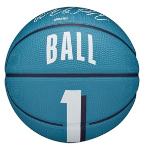 Wilson Basketball, NBA Player Icon Mini, LaMelo Ball, Charlotte Hornets, Outdoor und Indoor