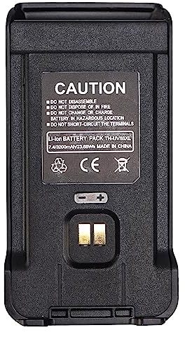 Retevis RT85 Walkie Talkie Batería Recargable 3200mAh Batería Original Li-Ion 3.7V Compatible con Retevis RT85 Radio de Dos Vías (Negro, 1 pcs)