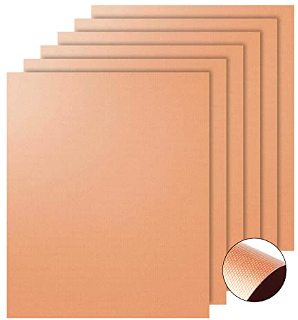 Dsoar Grill Mat Set of 6 Non-Stick BBQ Sheets Grill Mats Reusable & PFOA Free, 13x15.7inch(Copper)