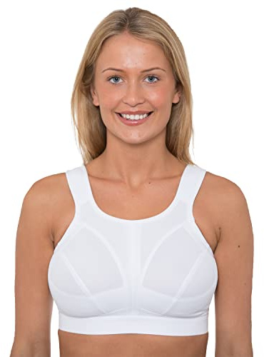 Undercover Ladies Non Wired Non Padded Broad Strap Sports Active Bra with Free Bra Extender D-J Cups