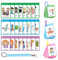 CHEFAN Lot de 120 cartes de communication pour autisme pour retard de parole non verbal pour enfants et adultes, besoins spéciaux, aide visuelle, apprentissage de la langue, cartes flash spéciales Ed