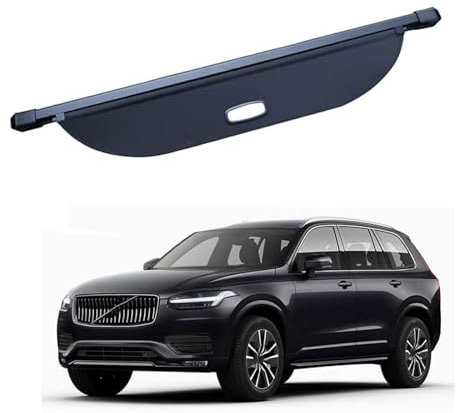 NEFLUM Estante Trasero retráctil para Maletero para Volvo XC90 MK2 2015-2019 2020 2021, Carga Seguridad Trasero Tronco Tapa Trunk Cargo Protectora Accesorio